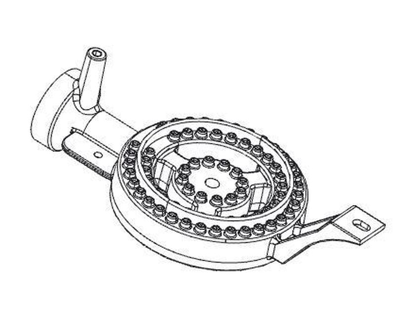 Blind Cooking System Burner